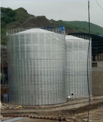 荆门粮食钢板仓的安装全过程不用热焊接