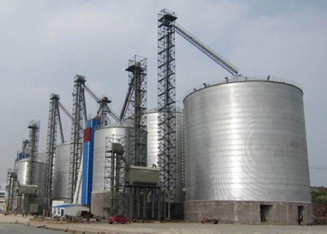 荆门大型钢板库构造参数及水泥储存质量